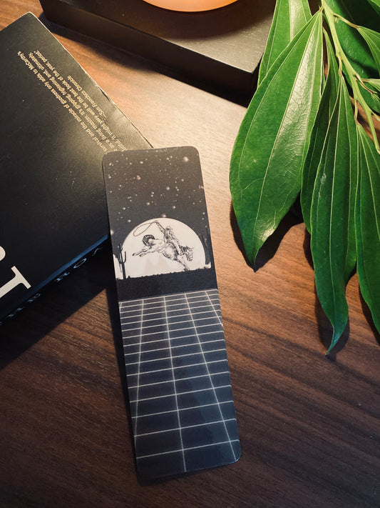 Retro Moon Rodeo Bookmark