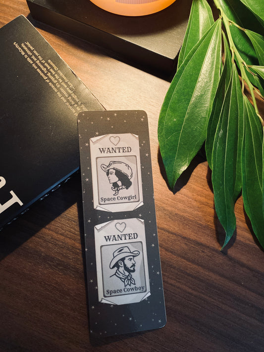 “Wanted: Space Cowboy & Space Cowgirl” Bookmark
