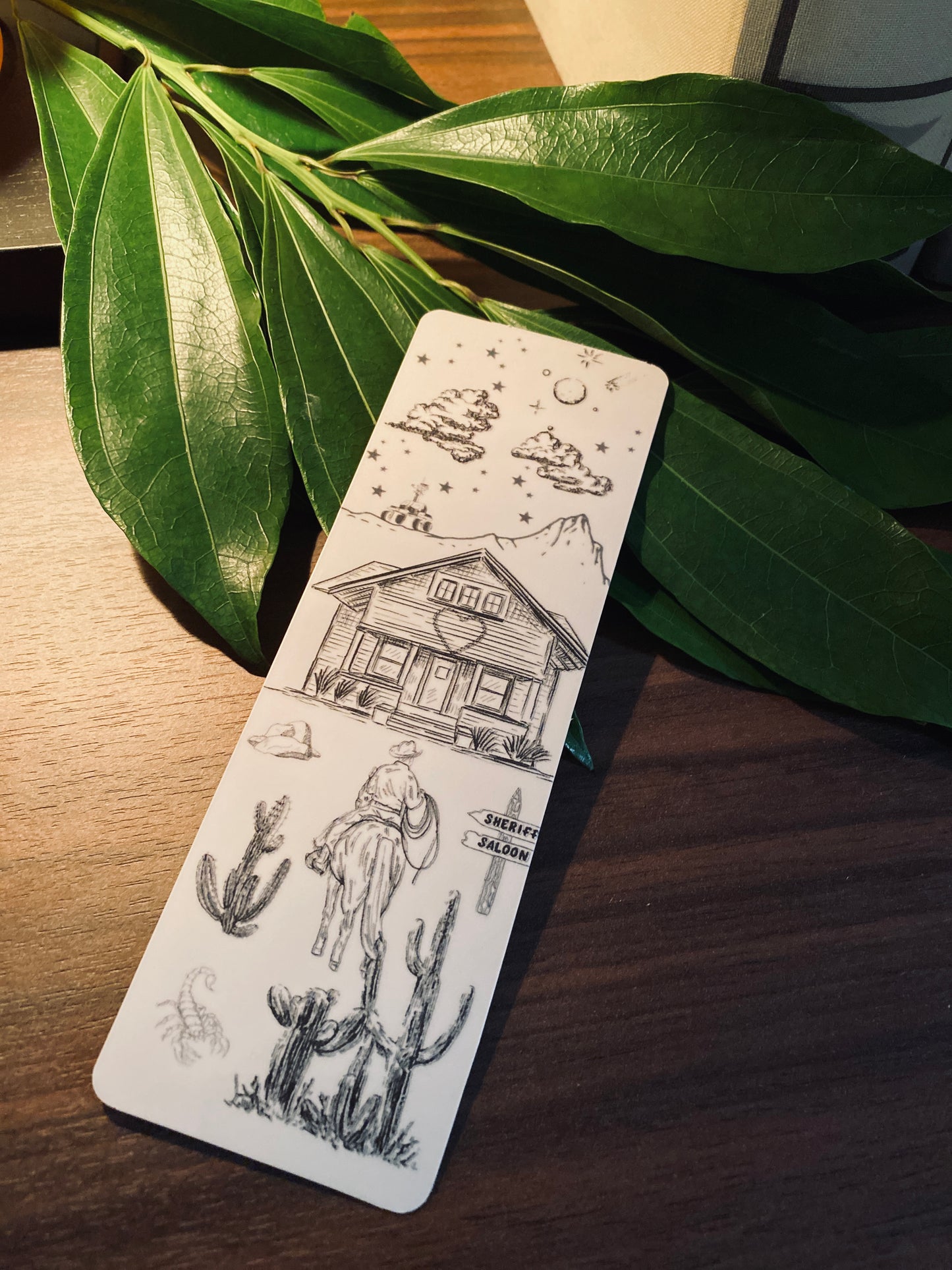 Space Cowboy Desert Bookmark
