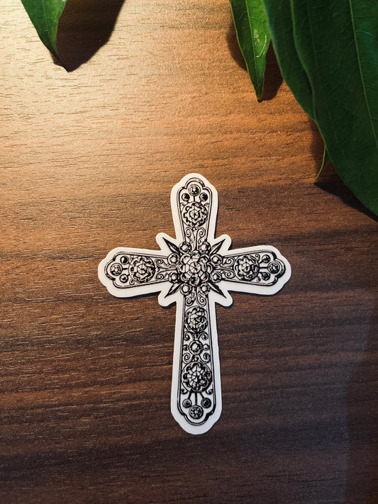 Cross Sticker