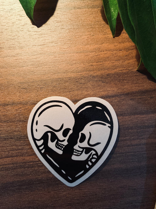 Skeleton Lovers Sticker